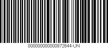 Código de barras (EAN, GTIN, SKU, ISBN): '000000000000972644-UN'
