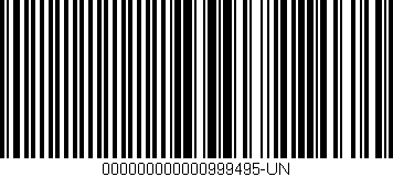 Código de barras (EAN, GTIN, SKU, ISBN): '000000000000999495-UN'