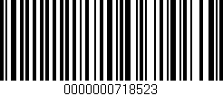 Código de barras (EAN, GTIN, SKU, ISBN): '0000000718523'