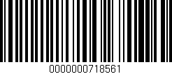 Código de barras (EAN, GTIN, SKU, ISBN): '0000000718561'