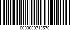 Código de barras (EAN, GTIN, SKU, ISBN): '0000000718578'