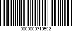 Código de barras (EAN, GTIN, SKU, ISBN): '0000000718592'