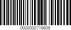 Código de barras (EAN, GTIN, SKU, ISBN): '0000000718608'
