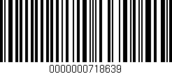 Código de barras (EAN, GTIN, SKU, ISBN): '0000000718639'