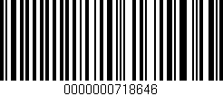Código de barras (EAN, GTIN, SKU, ISBN): '0000000718646'
