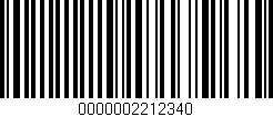 Código de barras (EAN, GTIN, SKU, ISBN): '0000002212340'