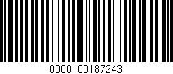 Código de barras (EAN, GTIN, SKU, ISBN): '0000100187243'