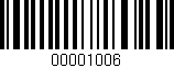 Código de barras (EAN, GTIN, SKU, ISBN): '00001006'
