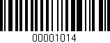 Código de barras (EAN, GTIN, SKU, ISBN): '00001014'