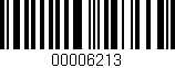 Código de barras (EAN, GTIN, SKU, ISBN): '00006213'