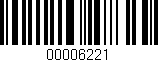 Código de barras (EAN, GTIN, SKU, ISBN): '00006221'