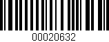 Código de barras (EAN, GTIN, SKU, ISBN): '00020632'