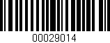 Código de barras (EAN, GTIN, SKU, ISBN): '00029014'
