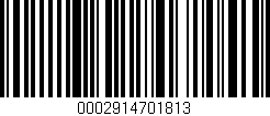 Código de barras (EAN, GTIN, SKU, ISBN): '0002914701813'