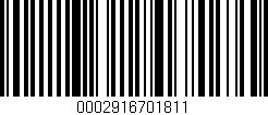 Código de barras (EAN, GTIN, SKU, ISBN): '0002916701811'