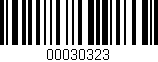 Código de barras (EAN, GTIN, SKU, ISBN): '00030323'