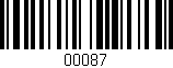 Código de barras (EAN, GTIN, SKU, ISBN): '00087'