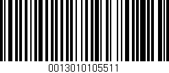 Código de barras (EAN, GTIN, SKU, ISBN): '0013010105511'