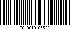 Código de barras (EAN, GTIN, SKU, ISBN): '0013010105528'