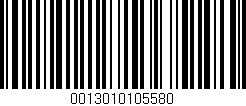 Código de barras (EAN, GTIN, SKU, ISBN): '0013010105580'