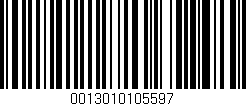 Código de barras (EAN, GTIN, SKU, ISBN): '0013010105597'