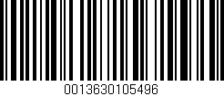 Código de barras (EAN, GTIN, SKU, ISBN): '0013630105496'