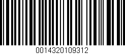 Código de barras (EAN, GTIN, SKU, ISBN): '0014320109312'