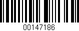 Código de barras (EAN, GTIN, SKU, ISBN): '00147186'