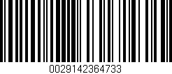 Código de barras (EAN, GTIN, SKU, ISBN): '0029142364733'