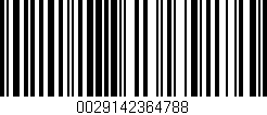 Código de barras (EAN, GTIN, SKU, ISBN): '0029142364788'
