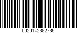 Código de barras (EAN, GTIN, SKU, ISBN): '0029142682769'