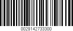 Código de barras (EAN, GTIN, SKU, ISBN): '0029142733300'