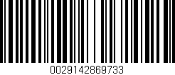 Código de barras (EAN, GTIN, SKU, ISBN): '0029142869733'