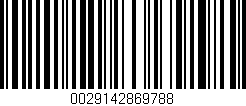 Código de barras (EAN, GTIN, SKU, ISBN): '0029142869788'