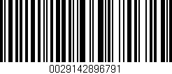 Código de barras (EAN, GTIN, SKU, ISBN): '0029142896791'