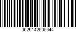 Código de barras (EAN, GTIN, SKU, ISBN): '0029142898344'