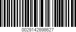 Código de barras (EAN, GTIN, SKU, ISBN): '0029142898627'