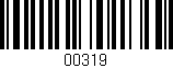 Código de barras (EAN, GTIN, SKU, ISBN): '00319'