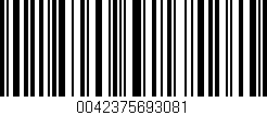 Código de barras (EAN, GTIN, SKU, ISBN): '0042375693081'