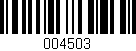 Código de barras (EAN, GTIN, SKU, ISBN): '004503'