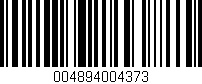 Código de barras (EAN, GTIN, SKU, ISBN): '004894004373'