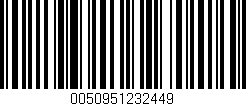 Código de barras (EAN, GTIN, SKU, ISBN): '0050951232449'