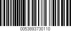 Código de barras (EAN, GTIN, SKU, ISBN): '0053893730110'