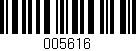 Código de barras (EAN, GTIN, SKU, ISBN): '005616'