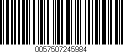Código de barras (EAN, GTIN, SKU, ISBN): '0057507245984'