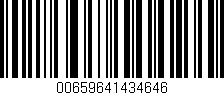 Código de barras (EAN, GTIN, SKU, ISBN): '00659641434646'