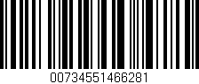 Código de barras (EAN, GTIN, SKU, ISBN): '00734551466281'