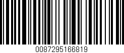 Código de barras (EAN, GTIN, SKU, ISBN): '0087295166819'