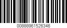 Código de barras (EAN, GTIN, SKU, ISBN): '00888961526346'