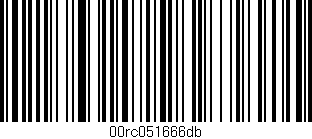 Código de barras (EAN, GTIN, SKU, ISBN): '00rc051666db'